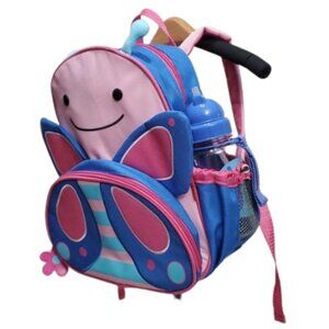 Butterfly ZOO Little Kid Toddler Backpack with Straw Bottle by Skip Hop